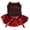 Black/Red Sequins, variant on Petitebelle Mommy is My Bestie Puppy Dog Dress (Black/Hot Pink, Large)