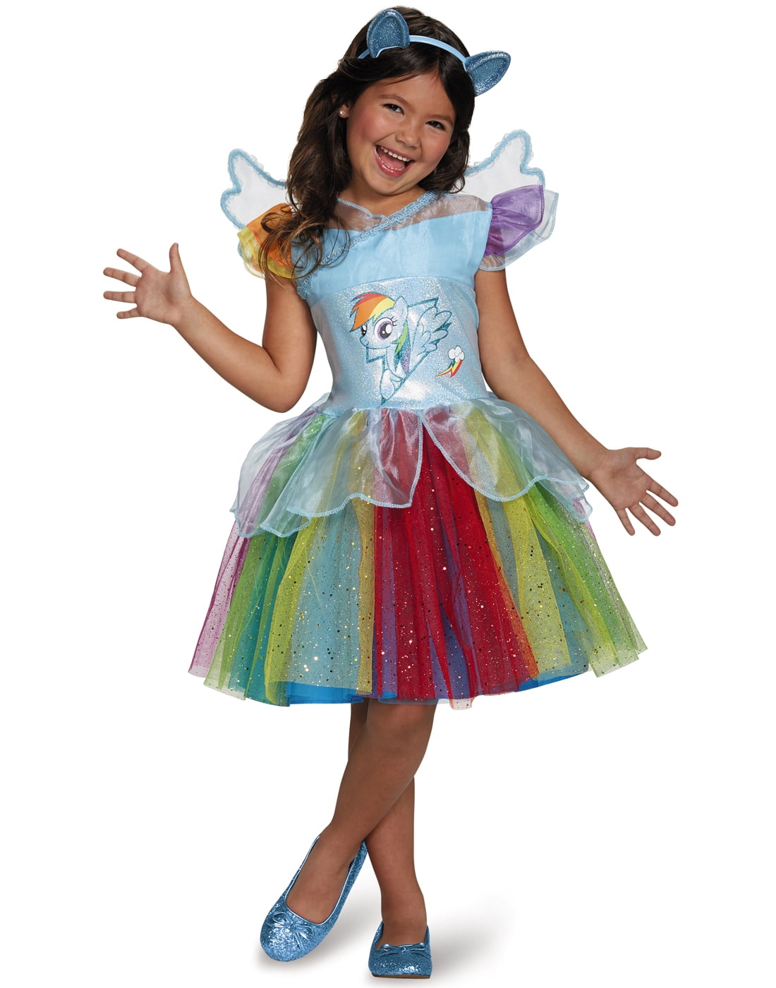 My Little Pony Rainbow Dash Tutu Dress Girls Halloween Costume-M ...