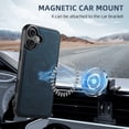 thumbnail image 2 of Dteck Magnetic Case for iPhone 16 Plus, Detachable Wallet PU Leather Case with Card Slot Kickstand Business Retro Phone Cover, Blue, 2 of 6