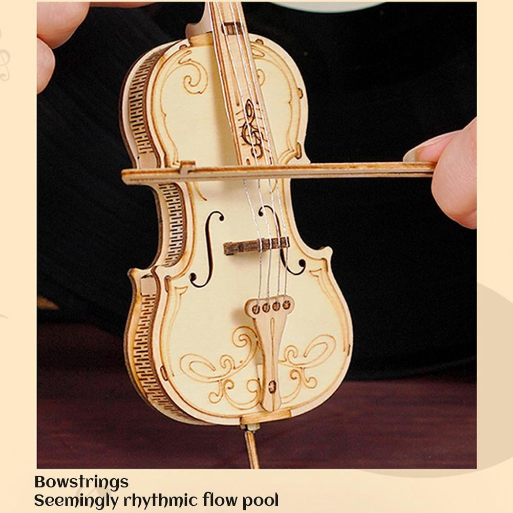 ROBOTIME Puzzle 3D Instrument De Musique En Bois – Kit Maquette Mécanique à Construire Pour Adultes & Ados – Décoration Unique