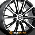 thumbnail image 4 of 16x7.5 Konig 53MB Impression Black Machined Wheel 5x4.5 (40mm), 4 of 5
