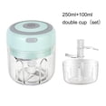 thumbnail image 4 of Inteprter Mini trituradora eléctrica de chile y ajo, 250ml/150ml, trituradora automática de alimentos vegetales, utensilios de cocina, Cocina y Comedor Verde, 4 of 6