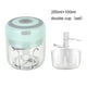 thumbnail image 4 of Advancent Triturador eléctrico de ajo y pimienta, molinillo de acero inoxidable con carga USB portátil, herramienta de molienda, triturador Cocina y Comedor Verde, 4 of 6
