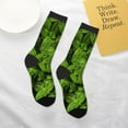 thumbnail image 4 of Goofa Tiny Green Fern Leaves Pattern Children's Crew Socks, Kids' Daily Wear and Sports Socks, Breathable Socks, Sports Socks, Moisture-Wicking Socks for Children, 4 of 6