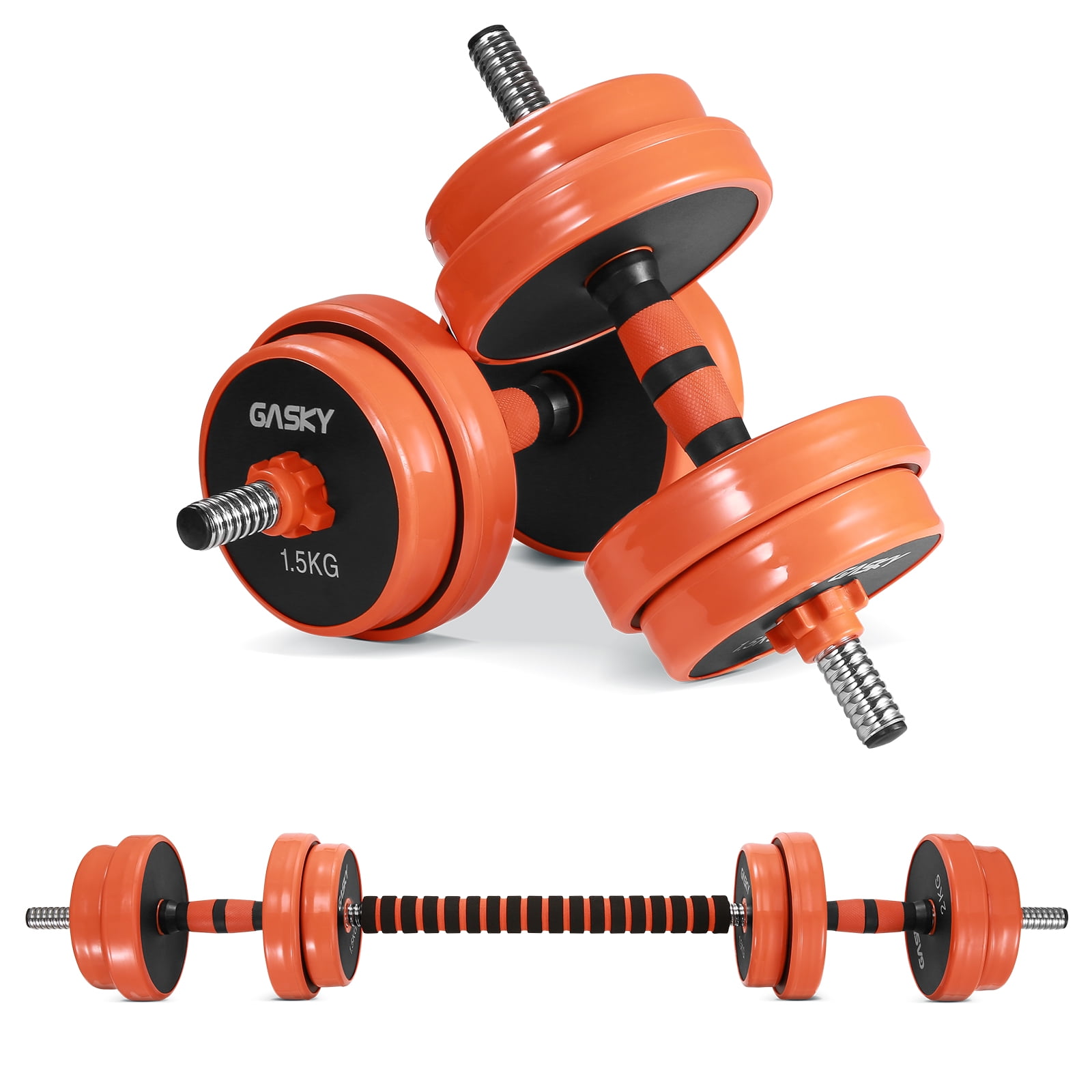 Adjustable Dumbbell Set Barbell Home GYM Fitness Workout Weight Exercise 33-66lb