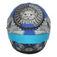 thumbnail image 2 of Casco abatible Teo Xolot turquesa/gris para motocicleta unisex, 2 of 5
