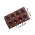 thumbnail image 3 of SIYTUAU Silicone 8-Cavity Easter Egg Shaped Molds Food Grade For Diy Cake Chocolate Candy Baking Supplies, 3 of 5