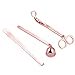 thumbnail image 3 of MUXSAM 3 in 1 Candle Accessories Set, Candle Wick Trimmer, Candle Snuffer, Candle Wick Dipper, Candle Wick Cutter Tools Set for Candles Lovers, Family, Party(Rose Gold), 3 of 4