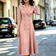thumbnail image 6 of Gytharion Women's Double Breasted Blazer Dresses Lapel Collar A-Line Dresses Long Sleeve Classic Stylish Midi Dresses for Special Occasions, 6 of 6