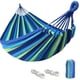 thumbnail image 1 of Hamaca portátil cómoda de 280 x 80 cm con accesorio de cinturón, estuche de transporte para patio interior o exterior, jardín, playa, 1 of 5