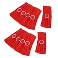 thumbnail image 3 of Fugacal Chair Cover Sash,10Pcs Red Chair Sash Elegant Style Durable Polyester Rhinestone Buckle Slide Wide Applicability Elastic Chair Cover Band,Chair Sashes, 3 of 8