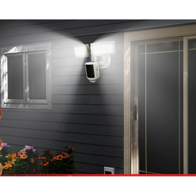 Feit electric led dual head motion sensor security light with sales camera