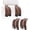 Brown, variant on General Headrest Hooks for Car, Purse Hook for Car, Premium Leather Twin Hook Car Seat Hooks, Double Hook Seat Back Storage Organizer for Purses, Bags, SUV, Truck, Vehicle, 2 Pack, Brown