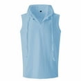 thumbnail image 4 of hotojiny Linen Shirts for Men Lightweight Sleeveless Shirts with Hood Loose Fit Breathable Boho Beach Cotton Linen Hoodie S-3XL, 4 of 7
