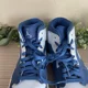 thumbnail image 5 of Ni - ke Ni - ke Mens Air Jordan 1 Mid 554724-400 Royal Ice Blue Shoes Sneakers 10.5 Retro, 5 of 5