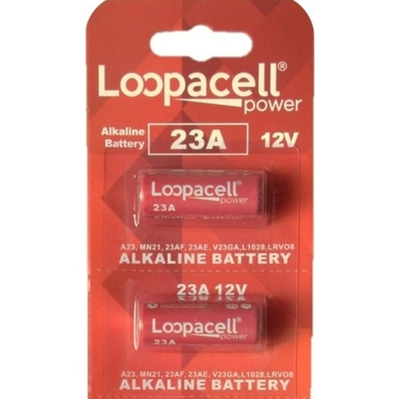 2 LOOPACELL A23 GP23AE 21/23 23A 23GA MN21 GP23 23AE 12v Alkaline Batteries