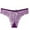 Purple, variant on Floral Lace Panties for Women Breathable Hipster Underwear Cheeky Sleepwear Panties V-Shape Waistband Tangas with Cotton Crotch, Black, Large