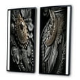 thumbnail image 3 of Designart "Vintage Silver and Gold Boho Accessory Ensemble II" Fashion Framed Wall Art Set Of 2 - Glam Gold Gallery Wall Frame Set For Home Decor, 3 of 6