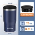 thumbnail image 4 of Can Cooler HAUSHOF, acero inoxidable aislante 4 en 1, 12 onzas, 4 of 8