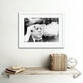 thumbnail image 2 of President John Kennedy Smoking Cigar JFK Black and White Vintage Photograph Artwork Framed Wall Art Print 12X16 Inch, 2 of 3