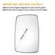 thumbnail image 3 of Reemplazo de vidrio del espejo retrovisor izquierdo superior calefaccionado de Unique Bargains, vidrio blanco, compatible con Mercedes Sprinter 95-06, 3 of 6