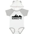 thumbnail image 3 of Inktastic Milwaukee Wisconsin City Skyline Boys or Girls Baby Bodysuit, 3 of 5