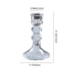 thumbnail image 3 of Candelabro de vidrio transparente, candelabro decorativo de cristal, centro de mesa para bodas, cenas, fiestas, decoración de cenas con velas, decoración navideña, candelabro de vidrio, 3 of 6