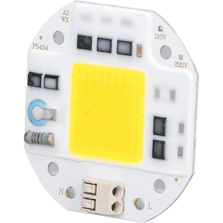 

ZAGHNRENJ COB Chip High Power Driveless Lamp Beads Easy Install 110V for DIY Indoor Lighting 100W-Warm White AAX-548