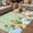 Green, variant on Easter Bunny Outdoor Rug for Patio/Deck/Porch, Non-Slip Large Area Rug 5 x 8 Ft, Spring Watercolor Eggs Flower Wood Grain Teal Indoor Outdoor Rugs Washable Area Rugs, Camping Rug Carpet Runner