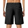 thumbnail image 3 of Little Donkey Andy 9 Inch Inseam Nylon Shorts for Men Stretch Quick Dry Shorts for Hiking Travel Casual Black S, 3 of 7
