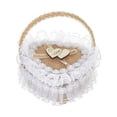 thumbnail image 4 of Cesta de yute romántica portátil para dama de honor, soporte para caja de regalo para boda 10 cm x 10 cm, 4 of 9