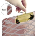 thumbnail image 3 of FMSHPON Snake Skin Rose Gold Clipboard Hardboard Wood Nursing Clip Board and Pull for Standard A4 Letter 13x9 inches, 3 of 7
