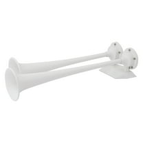 Marinco 10122 - 12V White Epoxy Coated Dual Trumpet Air Horn