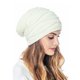 thumbnail image 5 of Gorro holgado de invierno con gorro elástico de punto acanalado cálido para mujeres y hombres, 5 of 5