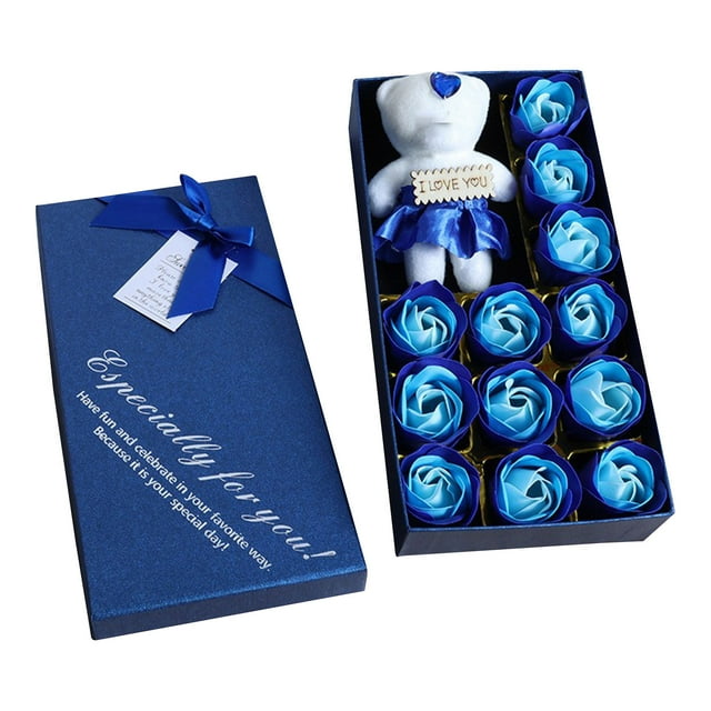 Artificial Roses Bundles for Spring,Fake Roses Flowers,Gift Box Set Of Roses, Soap Flowers, Holiday Gifts, Souvenirs, Event Gifts, Practical Simulation Flowers,Gifts For Women, Mom, And Fathers 1box
