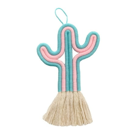 

lystmrge Kids Ball Hanging Hanging Crystals for Windows Long Chandelier Parts Frame Cactus Room Decor Tassel Woven Wall Hanging Decor Cute Nursery Wall Decor Gift