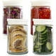 thumbnail image 1 of Frascos de vidrio para almacenamiento de alimentos con tapas,pequeños frascos de vidrio apilables a prueba de fugas, botes de cocina para avena durante la noche,transparentes con tapas para cocina, 1 of 5