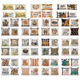thumbnail image 3 of Home Living Room Decorative Sofa Pumpkin Maple Leaf Linen Pillowcase (A Style), 3 of 3