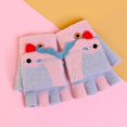 thumbnail image 2 of Busydd Toddler Gloves Mittens Fashion Cute Unisex Fingerless Gloves Thick Warm Winter Gloves Soft Fleece Cotton Gloves Kids Fuzzy Wool Gloves for Cold Weather 5-9 Years, 2 of 3