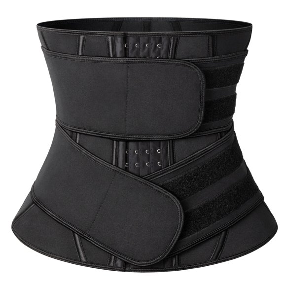 COMFREE Neoprene Long Torso Sauna Waist Trainer Corset Sweat Trimmer Belt for Women Compression Workout Fitness