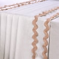 thumbnail image 3 of Alishomtll Natural Linen Scalloped Rod Pocket Back Tab Blackout Curtains for Bedroom,Pack of 2,52"x 63", 3 of 10