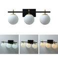 thumbnail image 4 of Aiwen Globe Novelty 3-Light Vanity Light Classic Wall Sconce Modern Light Fixture, 4 of 10