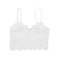 thumbnail image 6 of LELINTA 3 Piece Women's Lace Bralettes V Neck Spaghetti Strap Seamless Bra Top Crop Bralette Padded Lace Bandeau Bra, 6 of 6