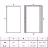 thumbnail image 7 of vidaXL Interior Door Barn Door Sliding Door ESG Glass and Aluminium Black 40.4"x79.3", 7 of 7