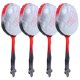thumbnail image 5 of 4 globos de aluminio con forma de raqueta de bádminton, suministros para fiestas de cumpleaños, temática deportiva, globo de helio para bádminton, decoración de cumpleaños, color rojo, 5 of 7
