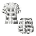 thumbnail image 4 of Naloa Airplane Women's Short-Sleeved Pajama Set, Loungewear, Summer pajamas, Breathable Cozy -, 4 of 9