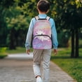 thumbnail image 3 of Pzuqiu Axolotl Print Backpack Kids Backpack for Students Age 6-18 Breathable Adjustable Straps Large Capacity 17 Inch School Backpacks for Kids Preschool Elementary Middle School, 3 of 7