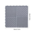 thumbnail image 3 of Wuztai Interlock Anti Slip Bathroom Mat 30x30cm, Waterproof Floor Tiles with Holes for Pool Shower, Modular Drainage Mat for Indoor Outdoor Use, 3 of 6