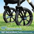 thumbnail image 2 of WalkMate Rollator Walker for Seniors Taller 5.3~7ft with Height-Adjustable Seat, 10 Inch Wheels Wire-Hidden Walkers Compact Folding Design Lightweight Mobility Walking Aid Widen Backrest, Gold, 2 of 9