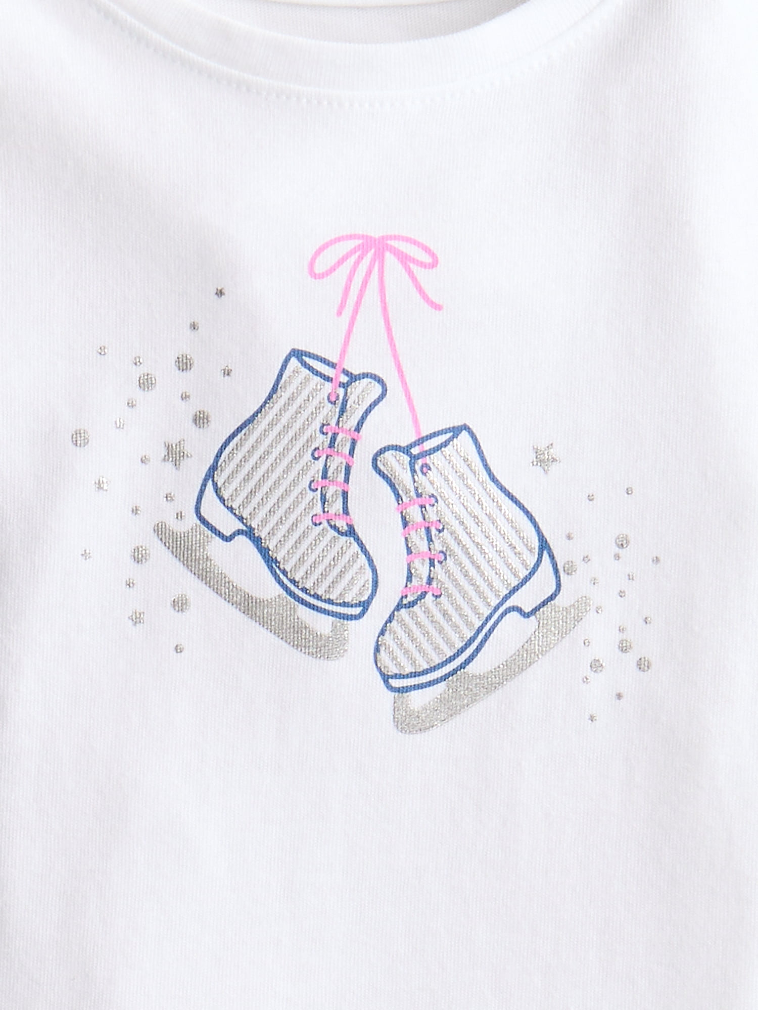 Wonder Nation Baby & Toddler Girls Tee with Long Sleeves, Sizes 0M-5T
